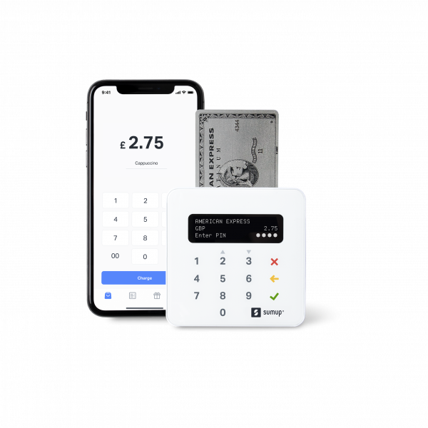 sumup air iphone amex chip and pin card reader